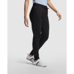 Dames sportbroek van katoen en polyester 280 g/m² Roly kleur zwart luxe weergave 2
