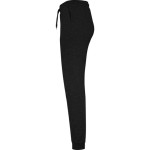 Dames sportbroek van katoen en polyester 280 g/m² Roly kleur zwart weergave zijkant