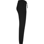 Dames sportbroek van katoen en polyester 280 g/m² Roly kleur zwart tweede weergave met zijkant
