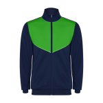 Unisex tweekleurig trainingspak van polyester 225 g/m² Roly kleur groen