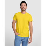 Katoenen T-shirt met korte mouwen voor mannen 165 g/m2 Roly kleur geel luxe weergave
