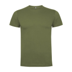 Katoenen T-shirt met korte mouwen voor mannen 165 g/m2 Roly kleur miliair groen