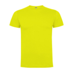 Katoenen T-shirt met korte mouwen voor mannen 165 g/m2 Roly kleur lichtgeel
