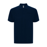 Unisex polo van katoen en polyester met zak 190 g/m2 Roly kleur marineblauw