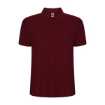 Polo van katoen en polyester in piqué voor mannen 190 g/m2 Roly kleur bordeaux