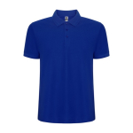 Polo van katoen en polyester in piqué voor mannen 190 g/m2 Roly kleur blauw