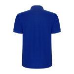 Polo van katoen en polyester in piqué voor mannen 190 g/m2 Roly kleur blauw tweede weergave achterkant