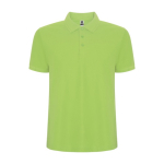 Polo van katoen en polyester in piqué voor mannen 190 g/m2 Roly kleur limoen groen