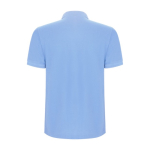 Polo van katoen en polyester in piqué voor mannen 190 g/m2 Roly kleur lichtblauw tweede weergave achterkant