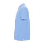 Polo van katoen en polyester in piqué voor mannen 190 g/m2 Roly kleur lichtblauw weergave zijkant