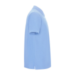 Polo van katoen en polyester in piqué voor mannen 190 g/m2 Roly kleur lichtblauw tweede weergave met zijkant