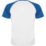 Unisex sportshirt met korte mouwen van polyester, 140 g/m², Roly kleur koningsblauw tweede weergave achterkant