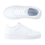 Unisex witte sneakers in casual stijl met rubberen zool Roly kleur wit