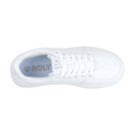 Unisex witte sneakers in casual stijl met rubberen zool Roly kleur wit vierde weergave