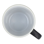 Keramische mok met matte afwerking in meerdere kleuren 350ml kleur zwart vijfde weergave