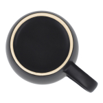 Keramische mok met matte afwerking in meerdere kleuren 350ml kleur zwart zesde weergave