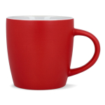 Keramische mok met matte afwerking in meerdere kleuren 350ml kleur rood tweede weergave