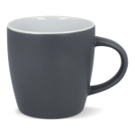 Keramische mok met matte afwerking in meerdere kleuren 350ml kleur grijs