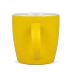 Keramische mok met matte afwerking in meerdere kleuren 350ml kleur geel derde weergave
