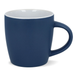Keramische mok met matte afwerking in meerdere kleuren 350ml kleur donkerblauw