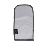 Brillenkoker van microvezel van 100% gerecycled RPET kleur wit vierde weergave