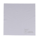 Microvezeldoekje van RPET voor bril of schermen 15x15 cm kleur wit
