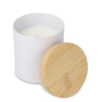 Plantaardige wax kaars in metalen pot van gerecycled aluminium kleur wit derde weergave