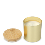 Plantaardige wax kaars in metalen pot van gerecycled aluminium kleur goud vijfde weergave