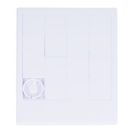Compacte schuifpuzzel van gerecycled plastic kleur wit tweede weergave