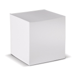 Notitieblok van 840 blanco FSC-gecertificeerde vellen 10x10x10 cm kleur wit