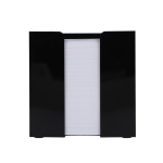 Notitieblok van 800 blanco FSC-vellen in kubusdoos 10x10x10 cm kleur zwart tweede weergave