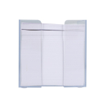 Notitieblok van 800 blanco FSC-vellen in kubusdoos 10x10x10 cm kleur doorzichtig tweede weergave