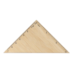 Heodriehoek van bamboe voor tekenen of geometrie kleur naturel