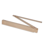 Opvouwbare houten liniaal met roestvrijstalen coating 2M kleur hout tweede weergave