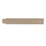 Opvouwbare houten liniaal met roestvrijstalen coating 2M kleur hout vierde weergave