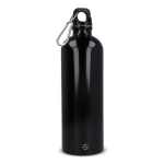 Fles van gerecycled roestvrij staal in metallic kleuren 750 ml kleur wit