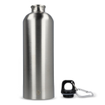 Fles van gerecycled roestvrij staal in metallic kleuren 750 ml kleur wit vijfde weergave