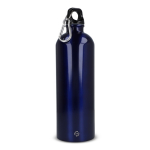 Fles van gerecycled roestvrij staal in metallic kleuren 750 ml kleur wit