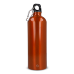 Fles van gerecycled roestvrij staal in metallic kleuren 750 ml kleur wit
