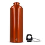 Fles van gerecycled roestvrij staal in metallic kleuren 750 ml kleur wit vijfde weergave