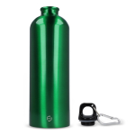 Fles van gerecycled roestvrij staal in metallic kleuren 750 ml kleur wit vijfde weergave