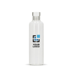 Anti-lek borosilicaat glazen waterfles met logo 500 ml Glass Fridge met afdrukgebied