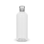 Borosilicaat glazen fles met flexibele glazen dop 750 ml kleur doorzichtig