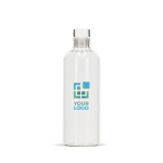 Borosilicaat glazen fles met flexibele glazen dop 750 ml met afdrukgebied