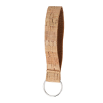 Polsband sleutelhanger van natuurlijk kurk om te personaliseren kleur naturel tweede weergave