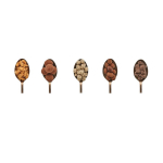 Kerstkrans met 5 soorten chocoladesnoepjes en noten kleur geschmacksvermischung zesde weergave