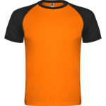 Unisex sportshirt met korte mouwen van polyester, 140 g/m², Roly kleur neon oranje