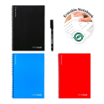 Infinity notitieboek met flexibele kaft en marker, A5 blanco pagina’s diverse kleuren