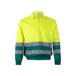 Extra grote werkjas van polyester en katoen 210 g/m² Velilla kleur groen tweede weergave