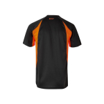 Unisex T-shirt van polyester, tweekleurig 160 g/m² Velilla kleur oranje